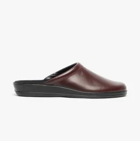 1550-48 Mens Mules Wine Red