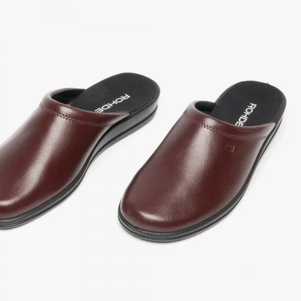 1550-48 Mens Mules Wine Red