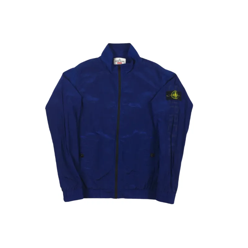 2016 Supreme x Stone Island Blue Nylon Metal Track Top