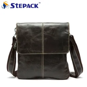 2017 New Arrival Genuine Leather Men Messenger Bag Vintage Shoulder Crossbody Bag Leisure Style