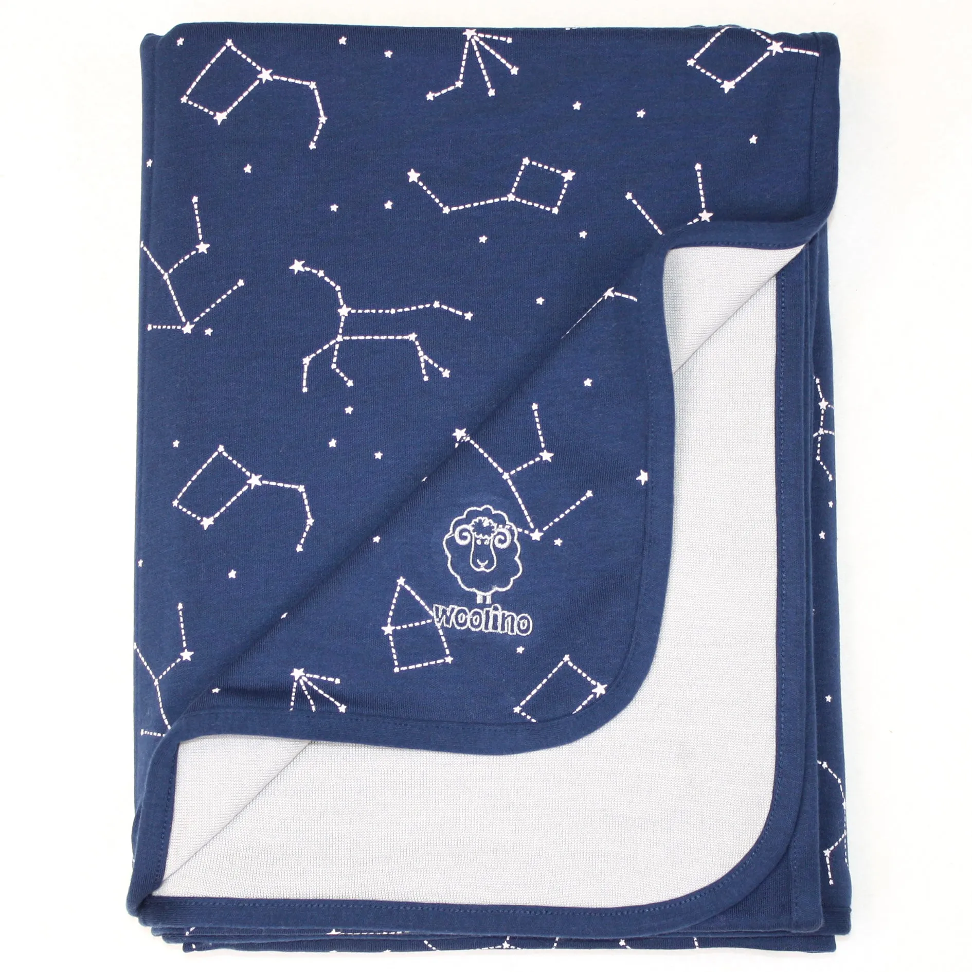 4 Season® Stroller Merino Wool & Organic Cotton Baby Blanket, 40" x 31.5", Night Sky™