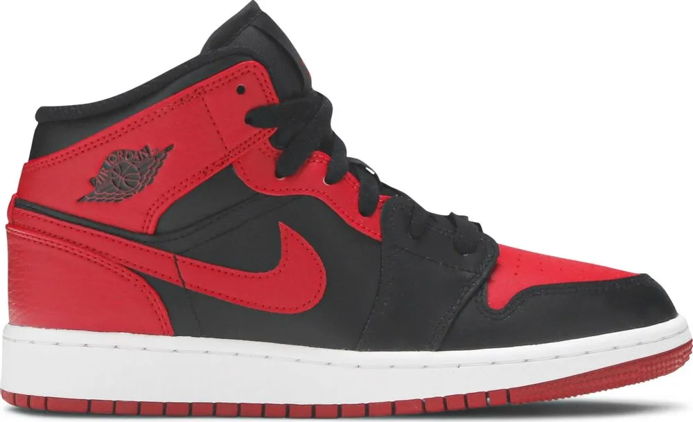 Air Jordan 1 Mid 'Banned' (GS) (Size UK5/US5.5Y)