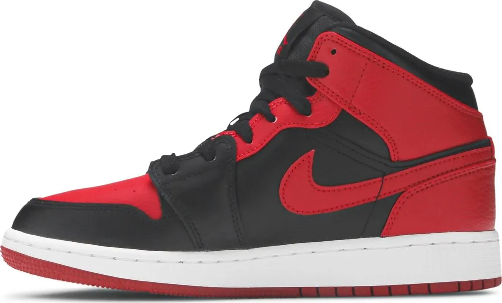 Air Jordan 1 Mid 'Banned' (GS) (Size UK5/US5.5Y)