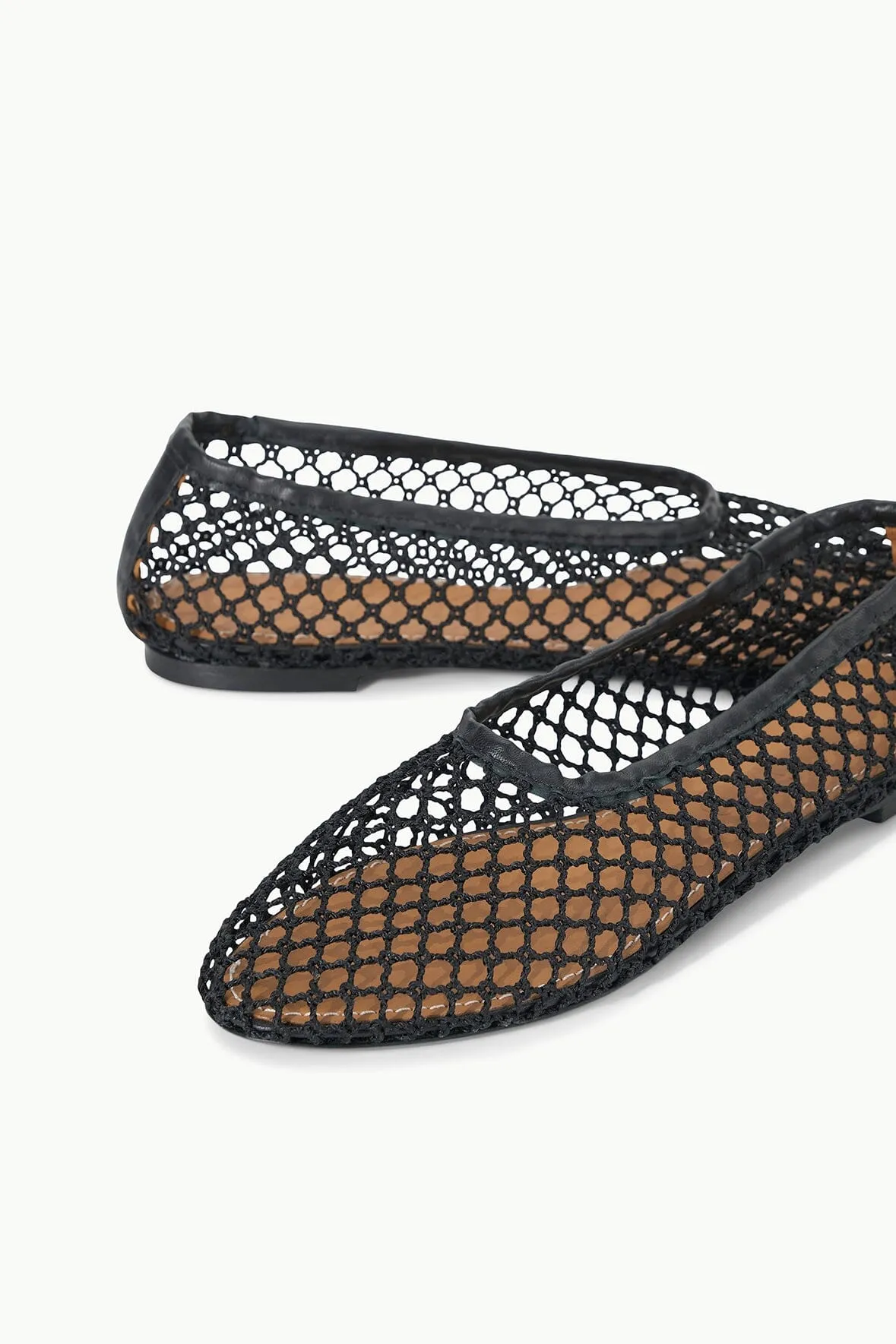 ALBA BALLET FLAT | BLACK NETTING