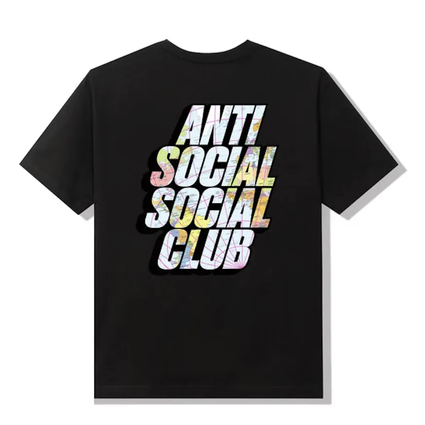 Anti Social Social Club Drop A Pin T-shirt Black