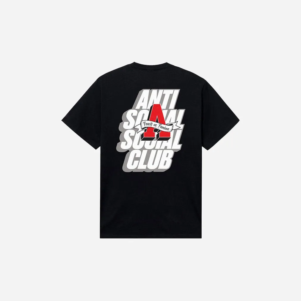 ANTI SOCIAL SOCIAL CLUB TWO TONE TEE BLACK