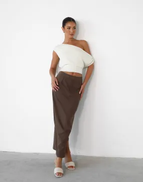 Astylar Maxi Skirt (Coffee)