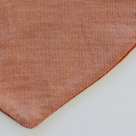 Bandana Bib Set, Merino Wool & Organic Cotton, Set of 2, Terracotta