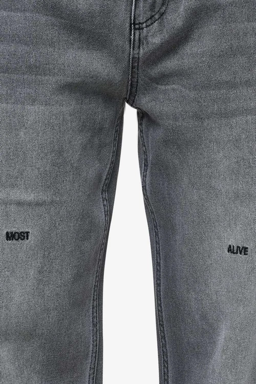 Barrow Wide Baggy Jeans Washed Anthracite