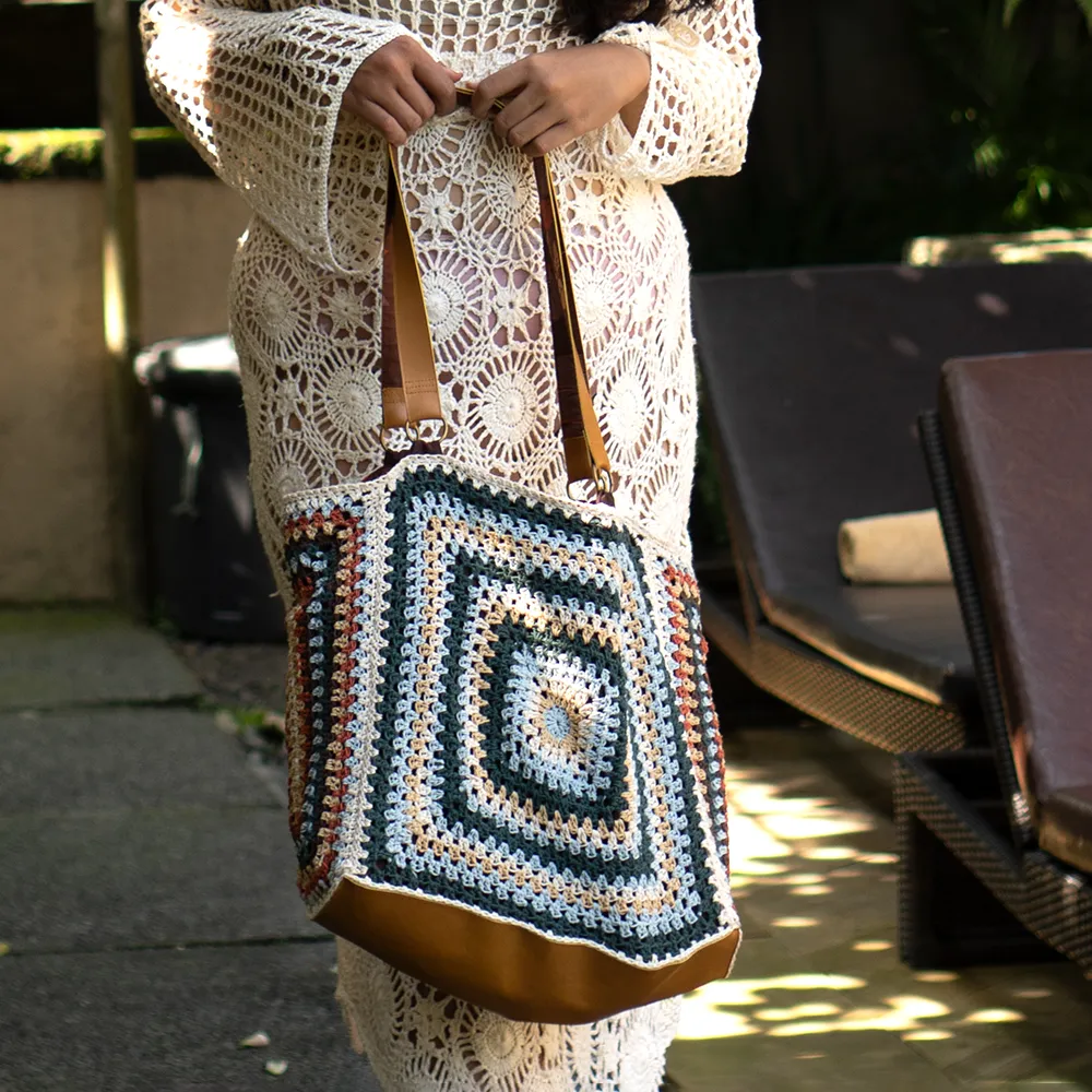 Big Granny Crocheted Bag