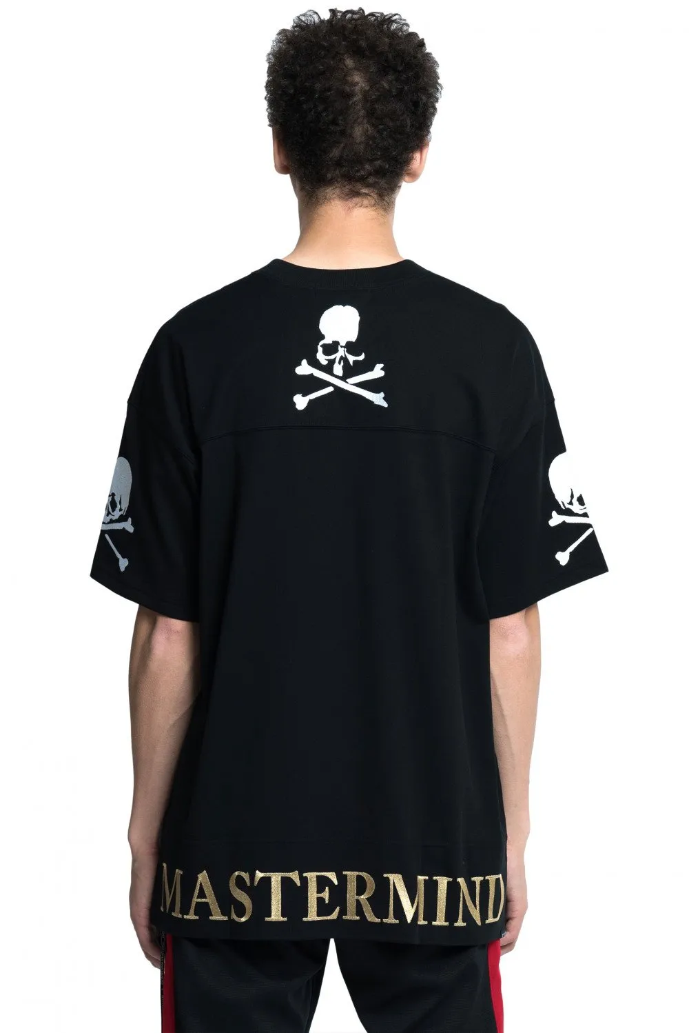 Black embroidered logo t-shirt