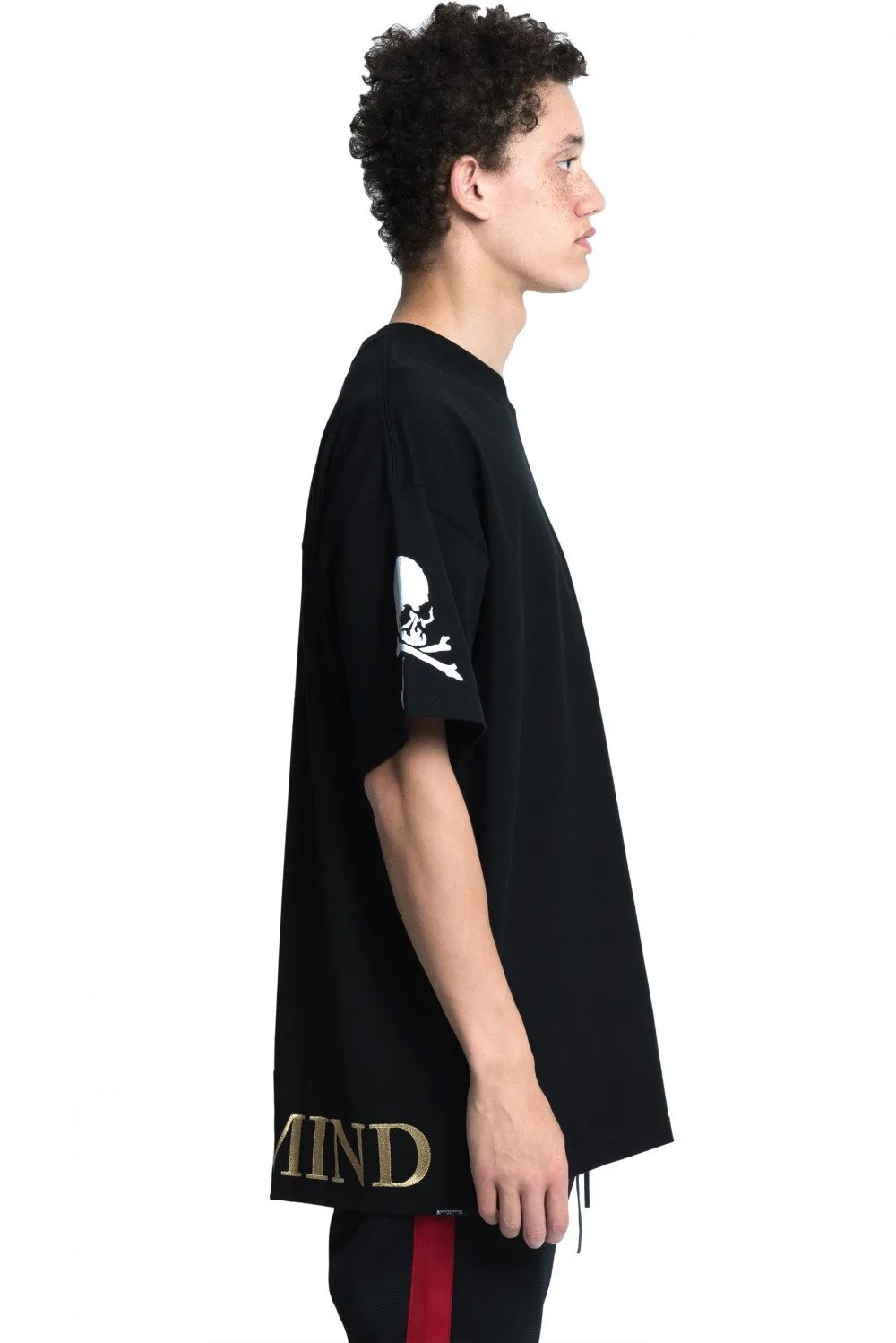 Black embroidered logo t-shirt