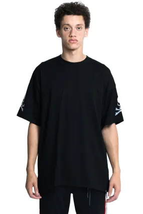 Black embroidered logo t-shirt