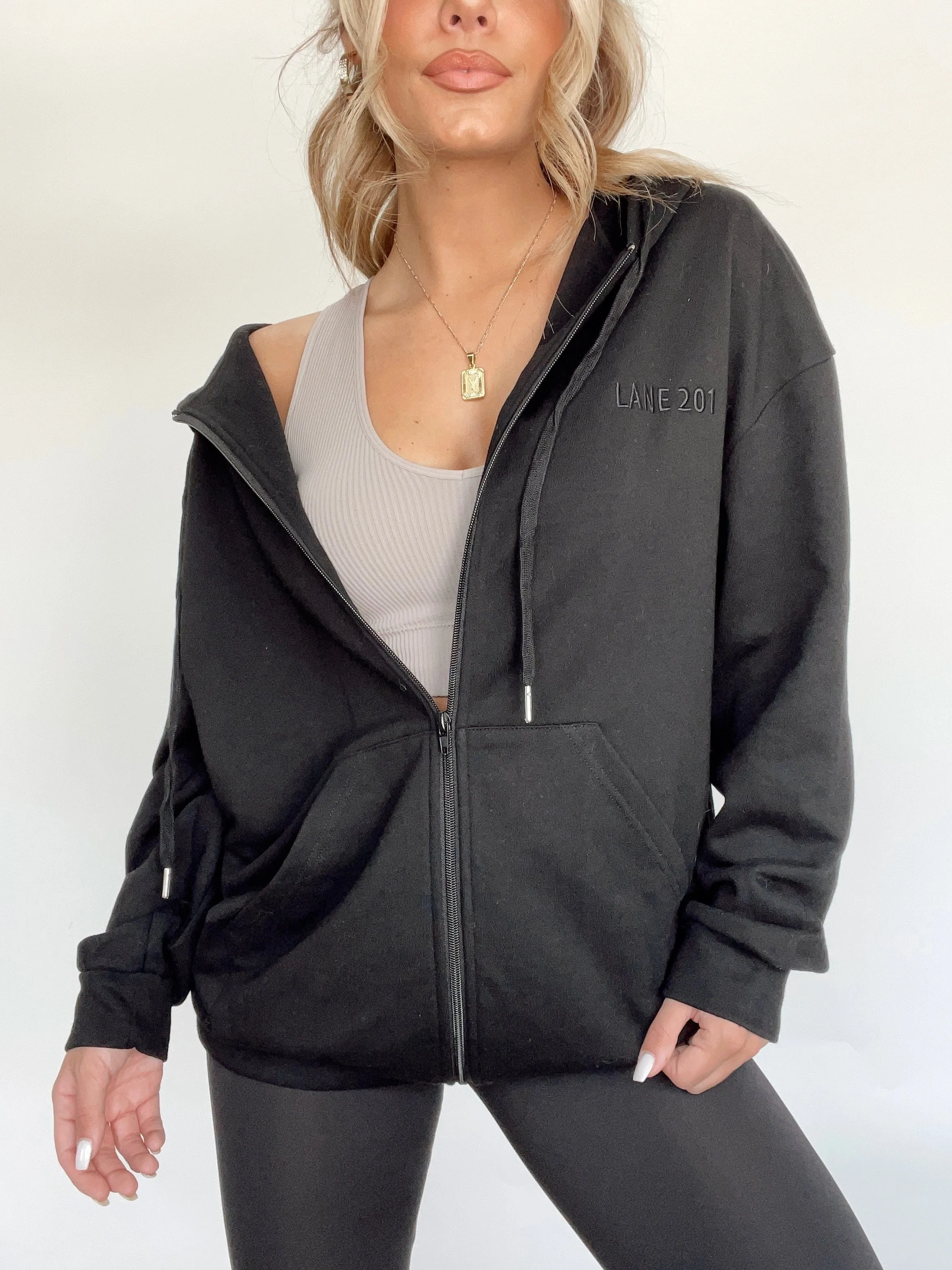 Black Lane 201 Zip Up Hoodie