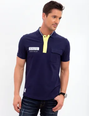 BLACK MALLET REFLECTIVE PATCH POLO SHIRT