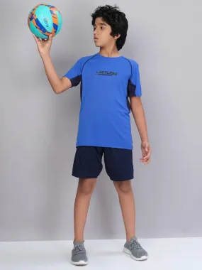 Boys Printed Slim Fit Crew Neck T-shirt with TECHNO COOL 