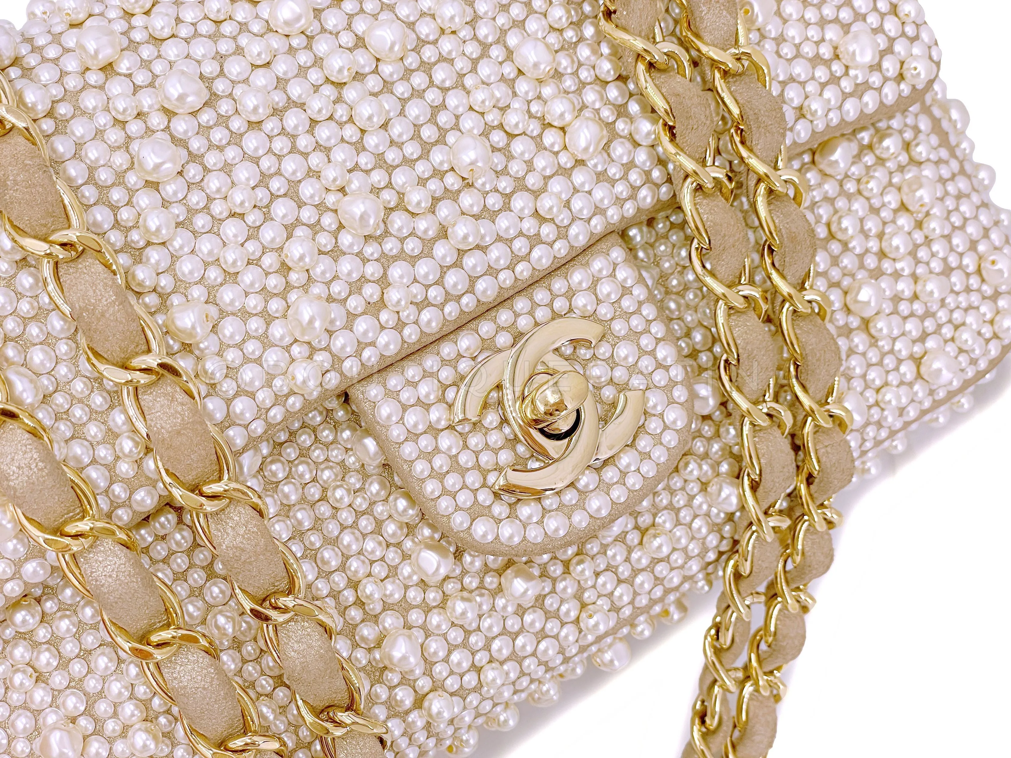 Chanel 17A Pearl Mini Flap Bag Paris-Cosmopolite Metiers D'Art