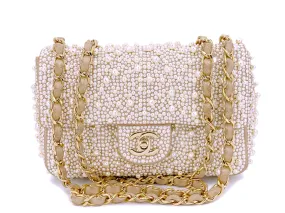 Chanel 17A Pearl Mini Flap Bag Paris-Cosmopolite Metiers D'Art