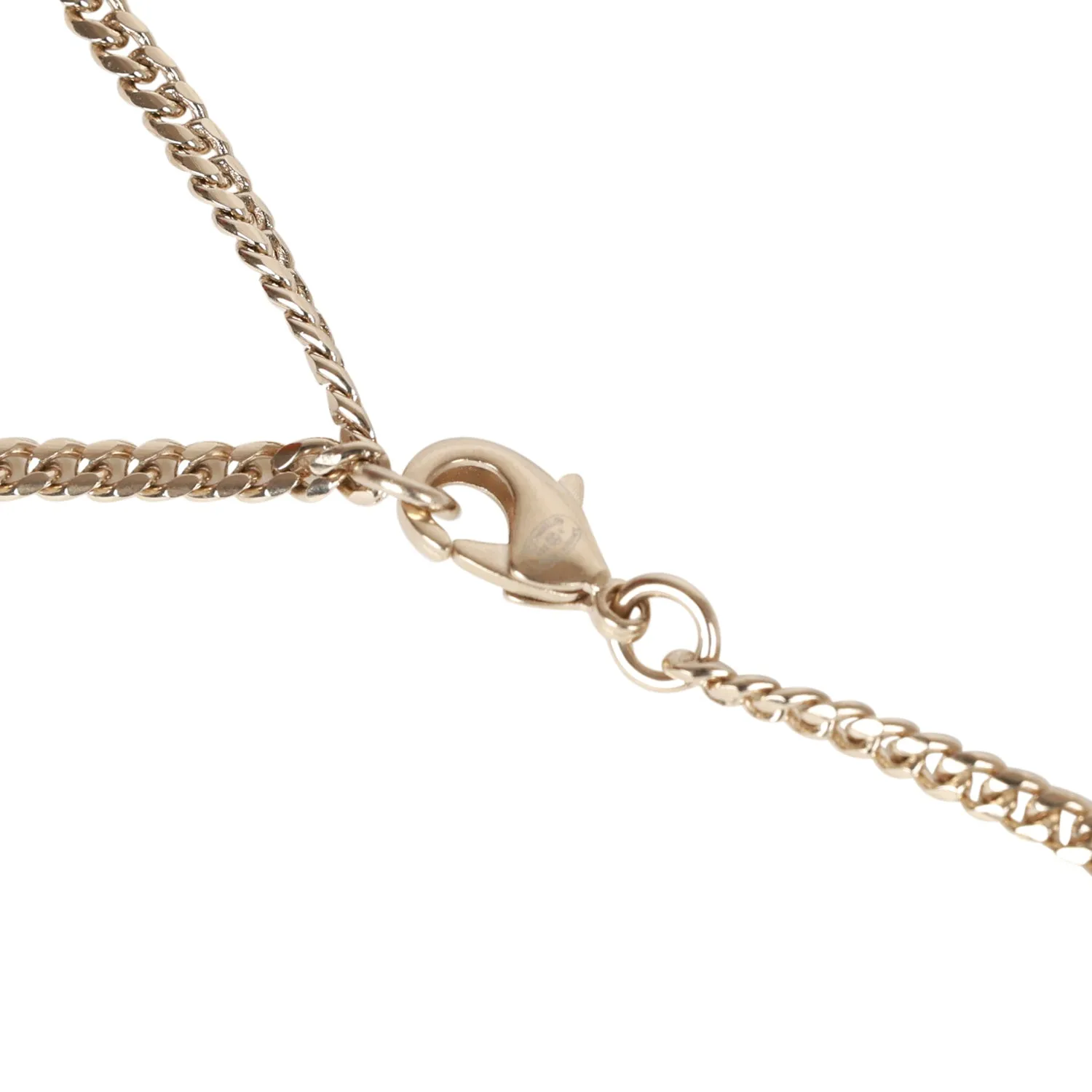 Chanel Mini Faux Pearl CC Pendant Necklace