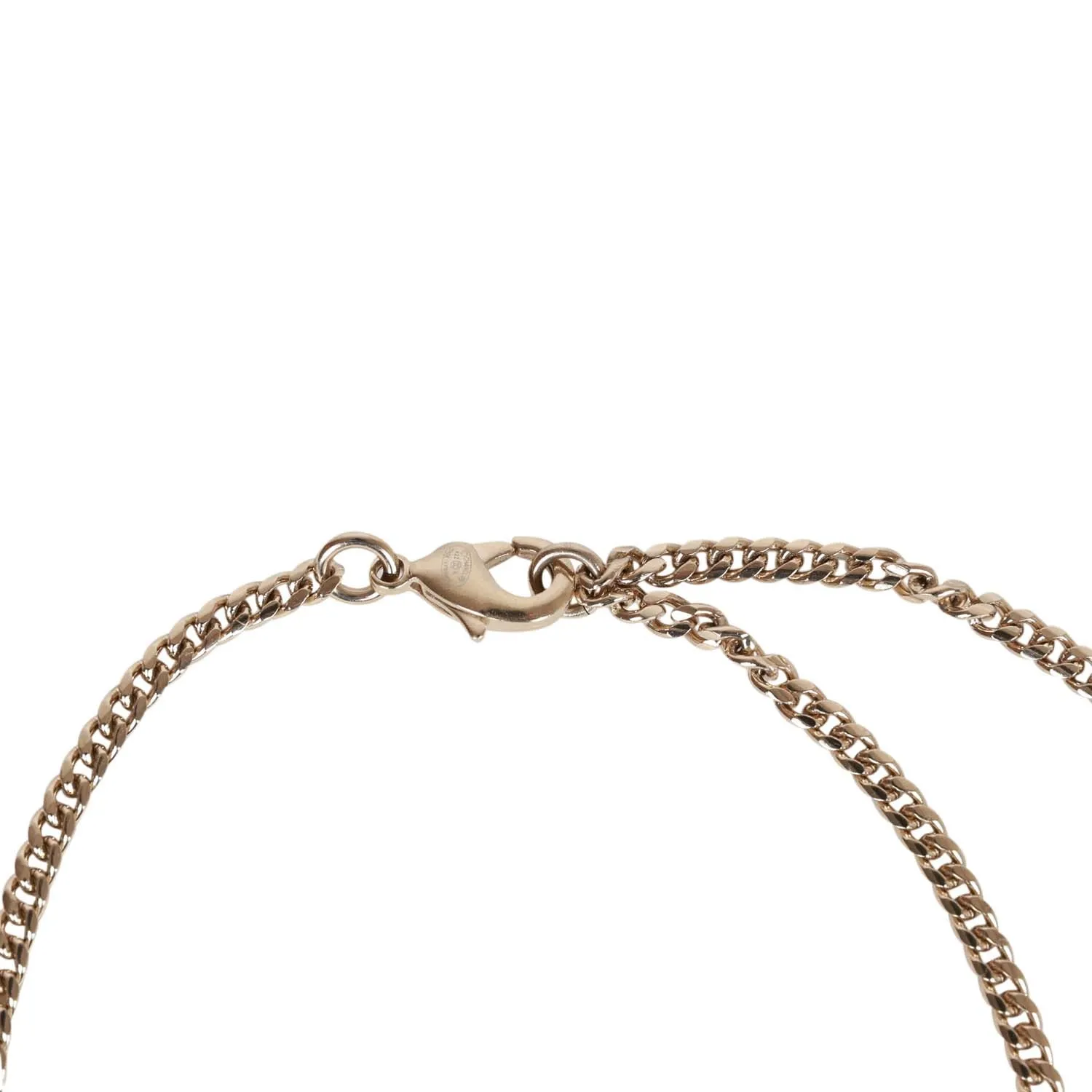 Chanel Mini Faux Pearl CC Pendant Necklace