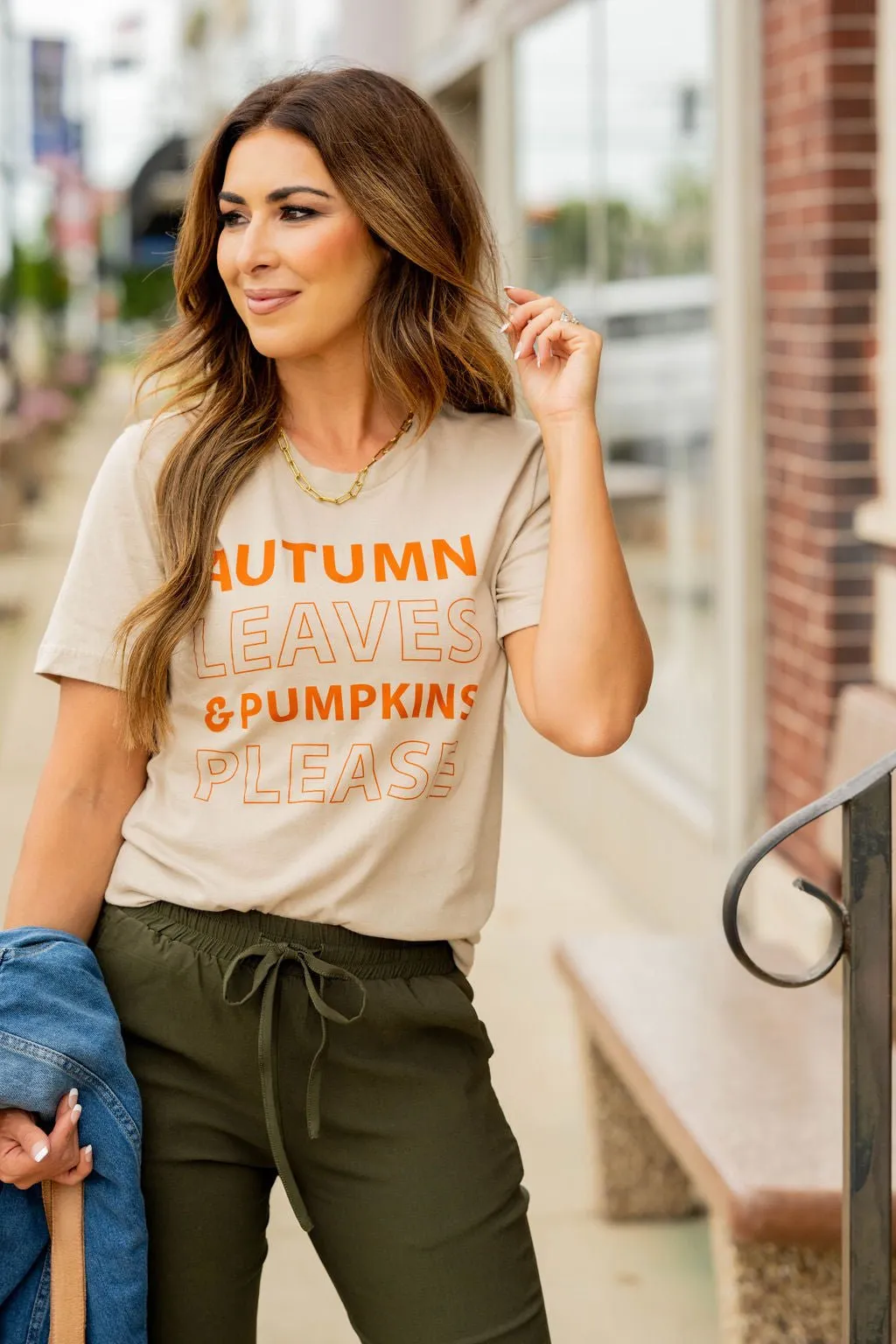 Colored Autumn Leaves Graphic Tee