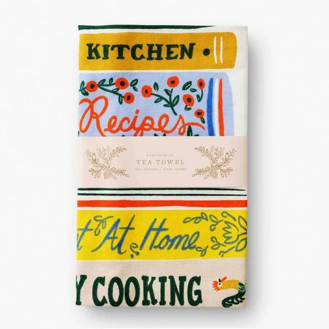 Cookbook Tea Towel by Rifle Paper Co.