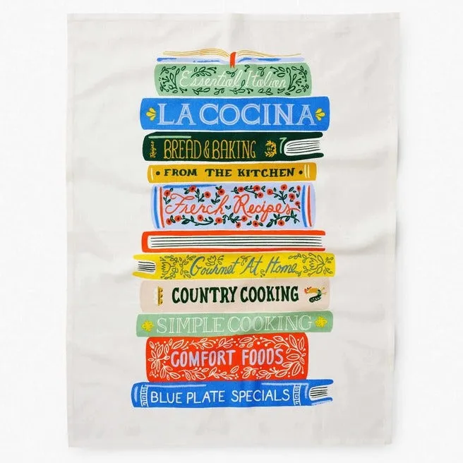 Cookbook Tea Towel by Rifle Paper Co.