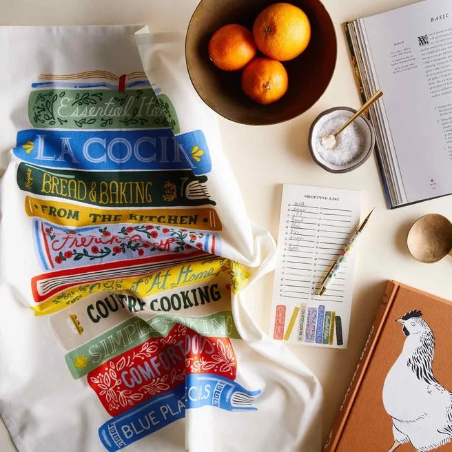 Cookbook Tea Towel by Rifle Paper Co.