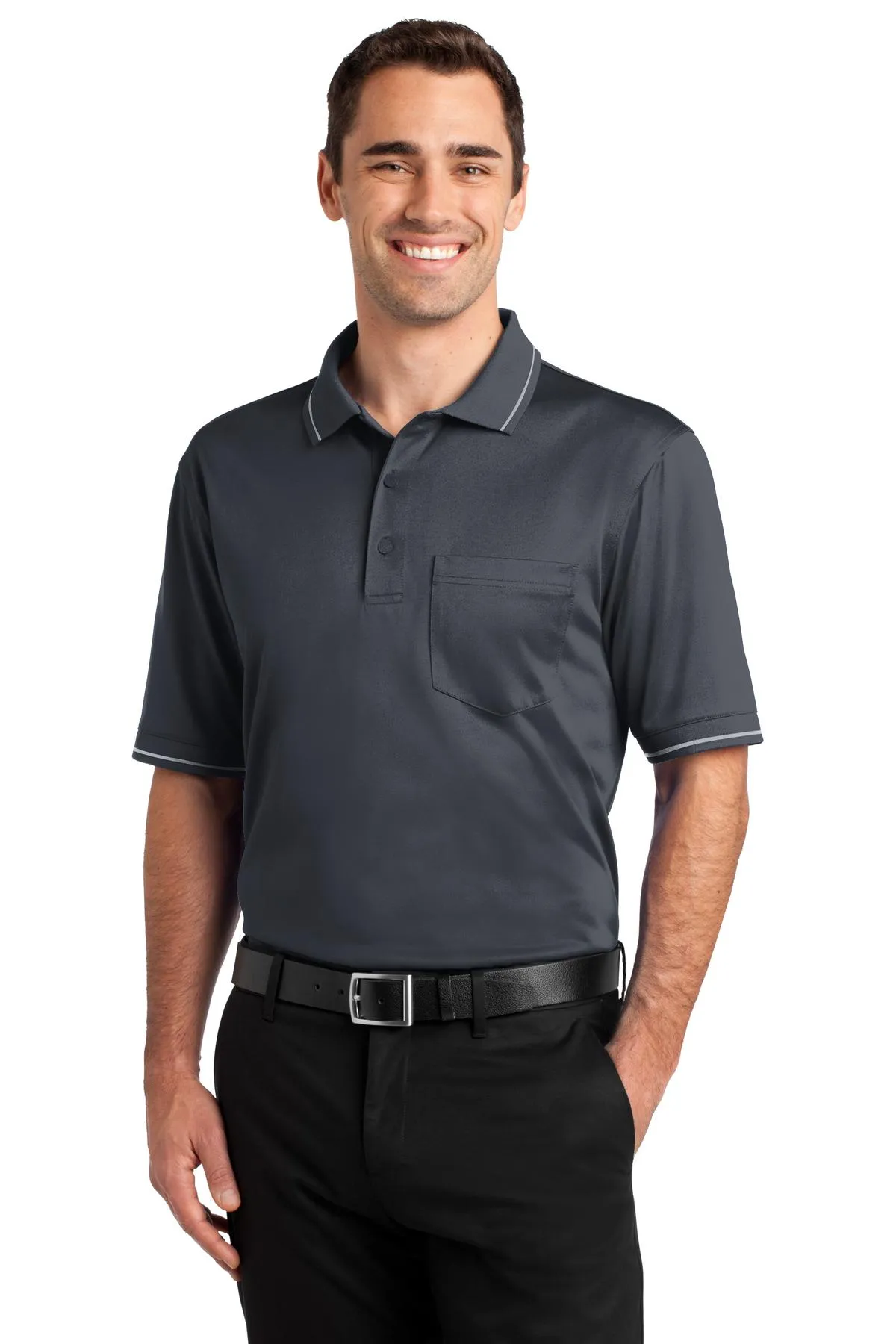 CornerStone Select Snag-Proof Tipped Pocket Polo