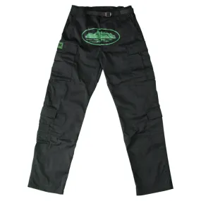 Corteiz Mula Guerillaz Cargos Black/Green