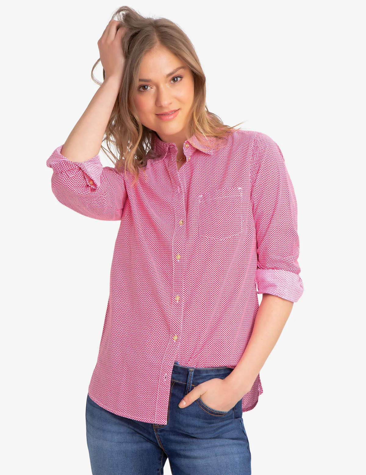 COTTON SHELL POPLIN SHIRT