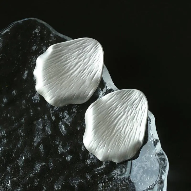 Creative Artistic Petal Textured Statement Earrings