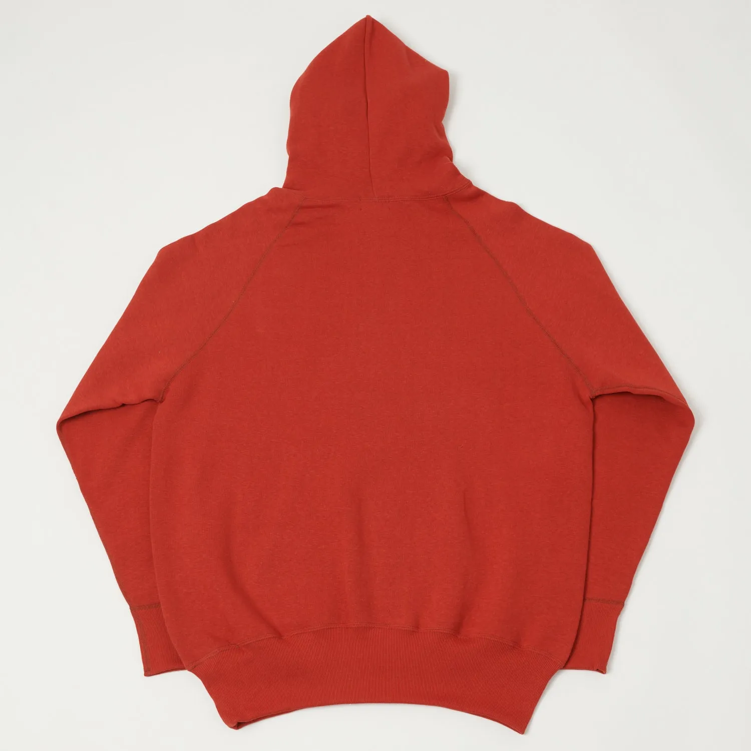 Denime Lot. 262 4-Needle Hooded Sweatshirt - Red