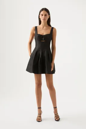 Divinity Pearl Pin Mini Dress