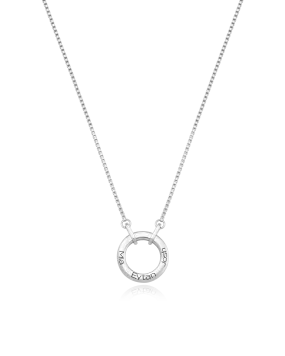 Family Circle Necklace - 925 Sterling Silver