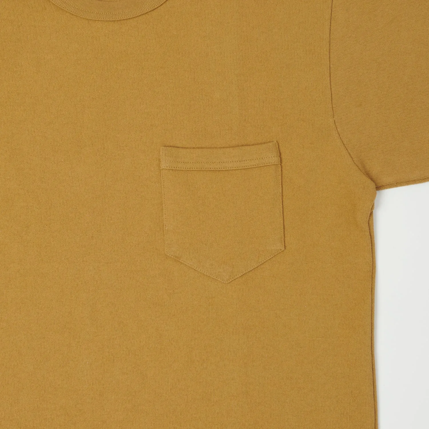 Freewheelers Short Sleeve Pocket Tee - Dark Camel