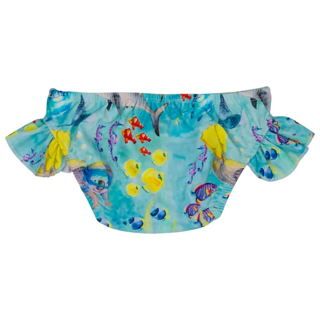 Great Barrier Reef Frill Swim Bottoms