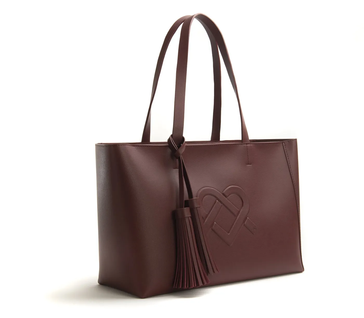 Gunas New York Tippi Burgundy Vegan Leather Tote Bag