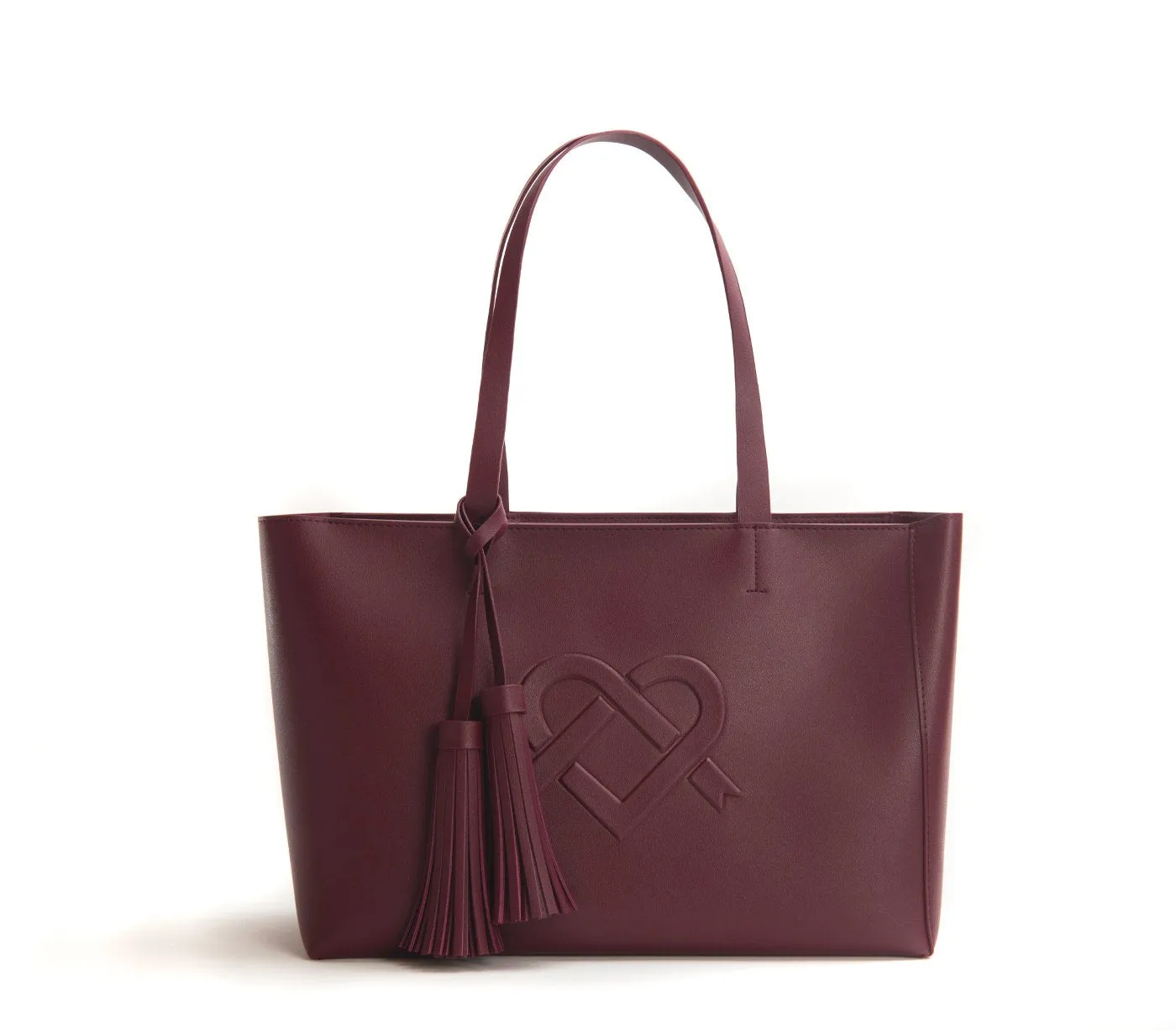 Gunas New York Tippi Burgundy Vegan Leather Tote Bag