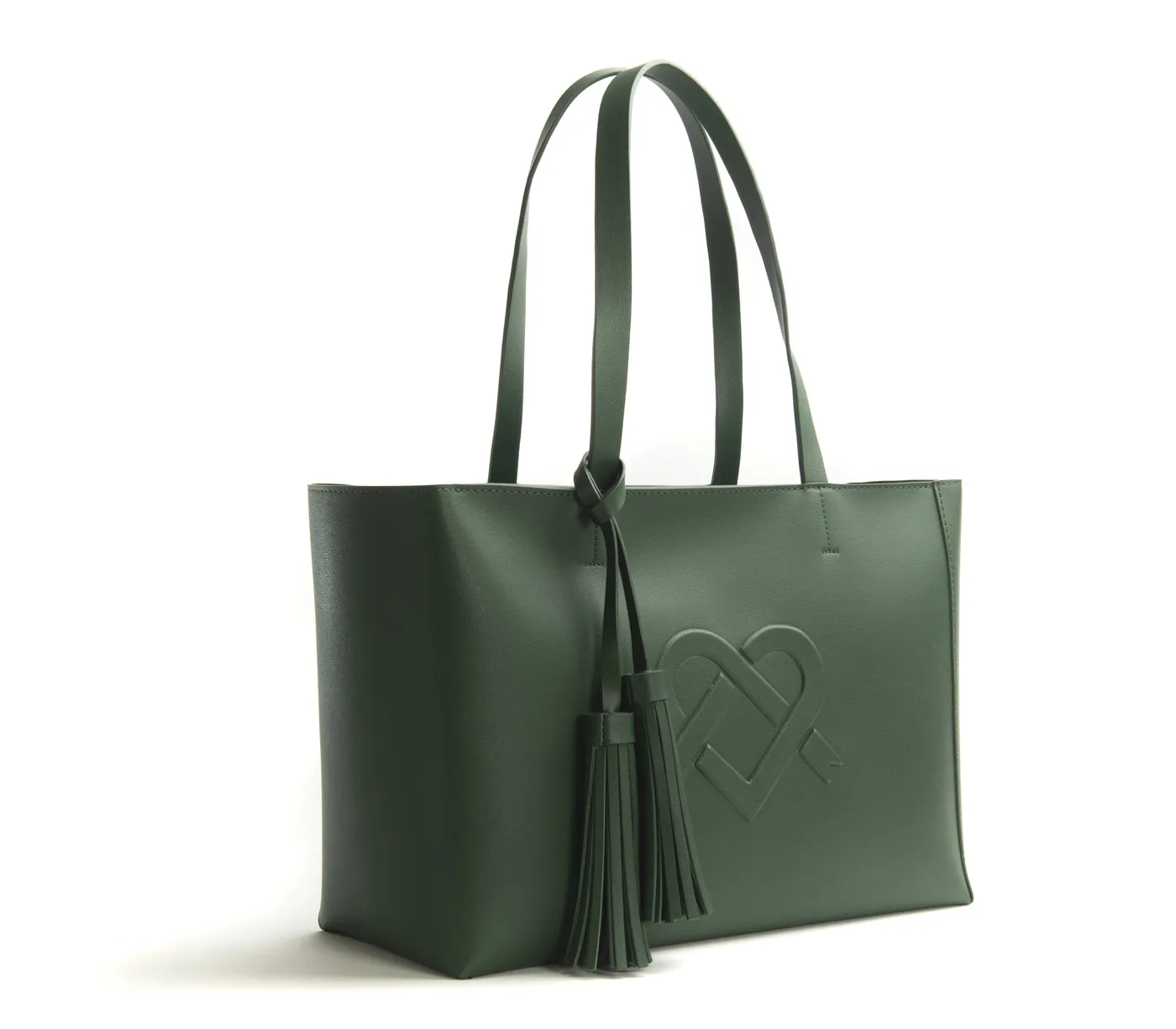 Gunas New York Tippi Green Vegan Leather Tote Bag