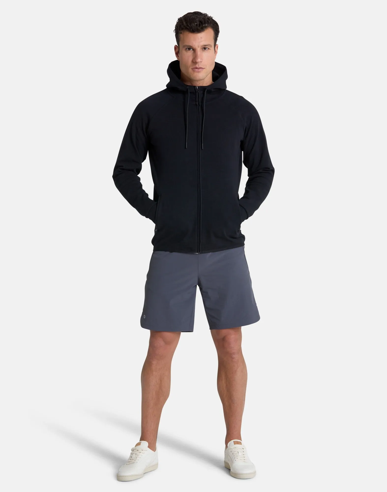 Gym Coffee Essential Zip Hoodie (Mens) - Black