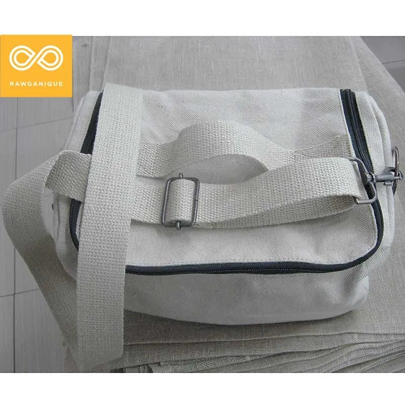 GYM SPA 100% Organic Hemp Stiff Canvas Bag (Plastic-free)