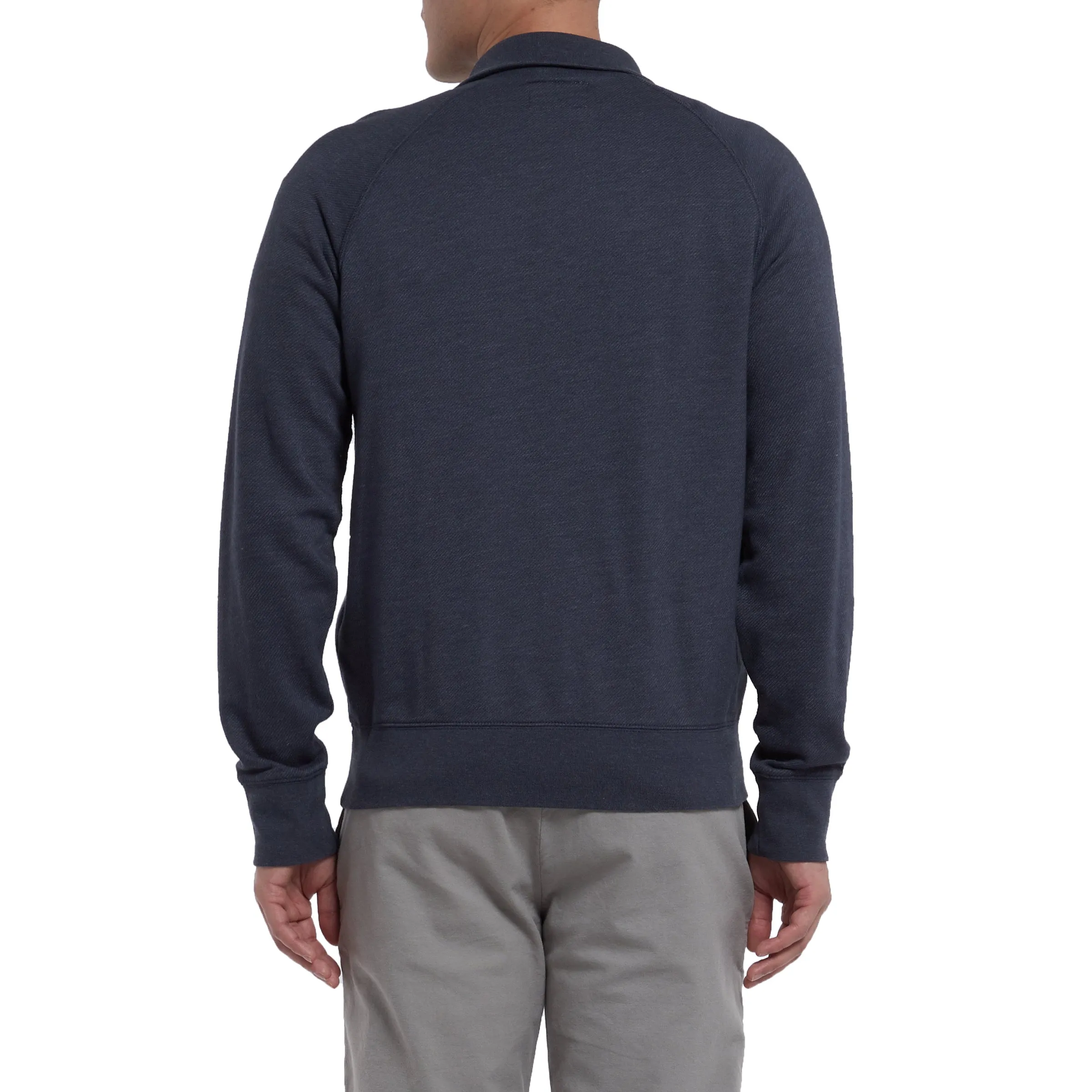 Hudson Textured Half Zip - Blue Night (Final Sale)