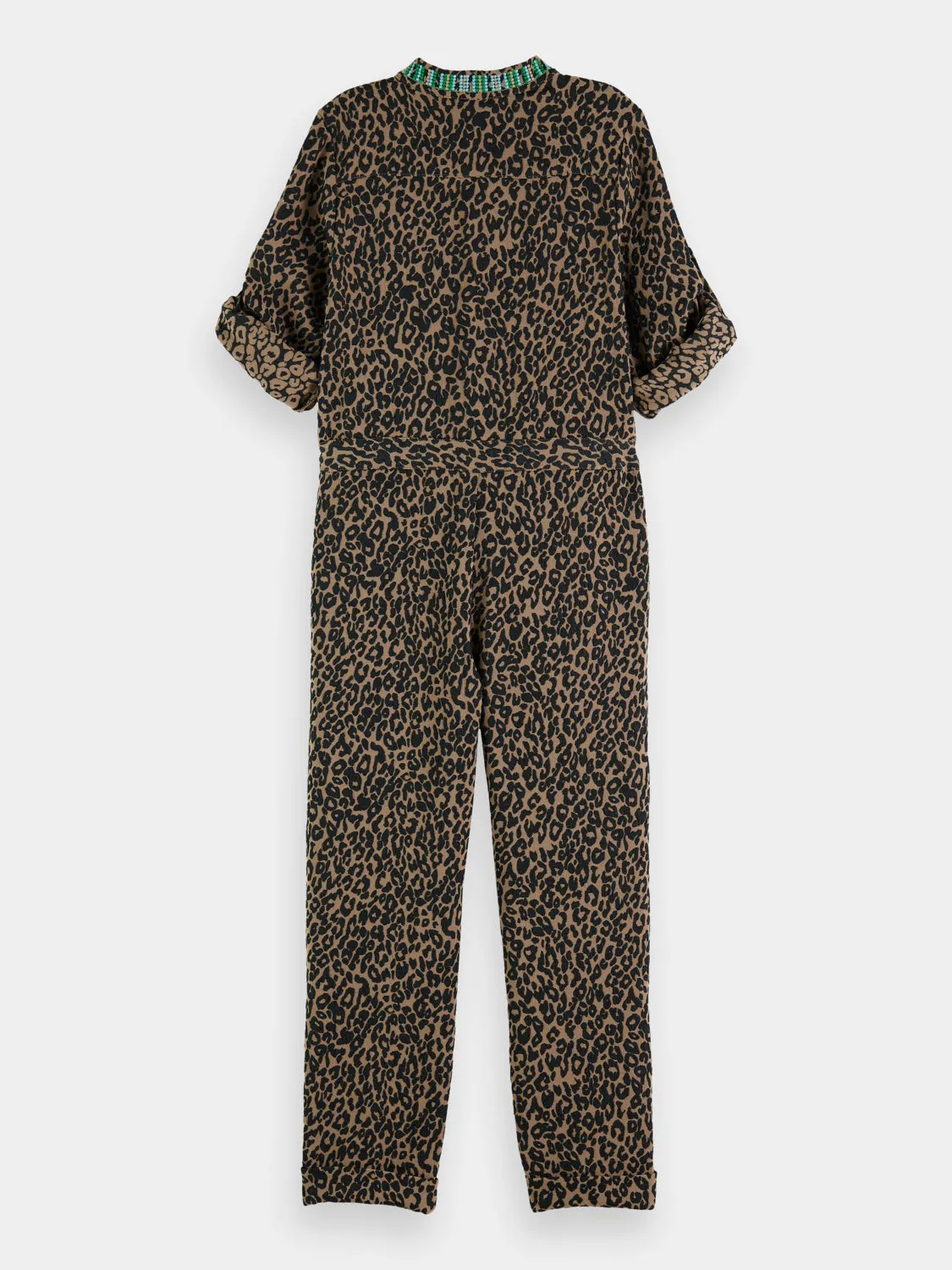 Kids - Belted crewneck jumpsuit