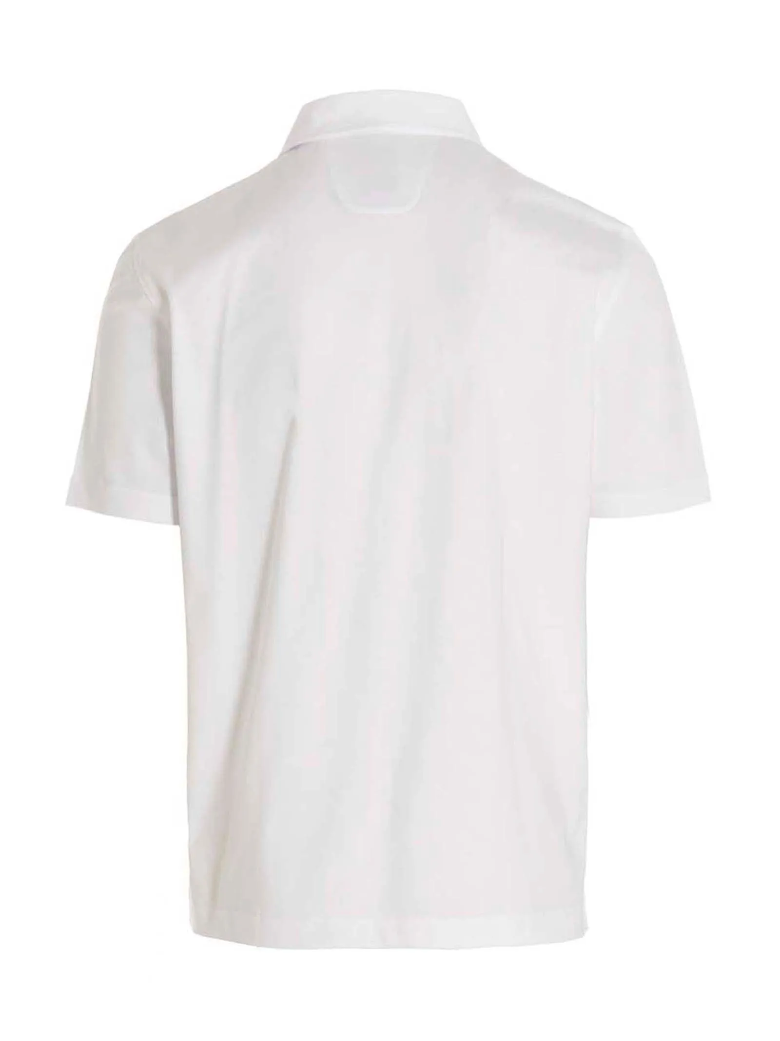 'Label Pocket' Polo Bianco