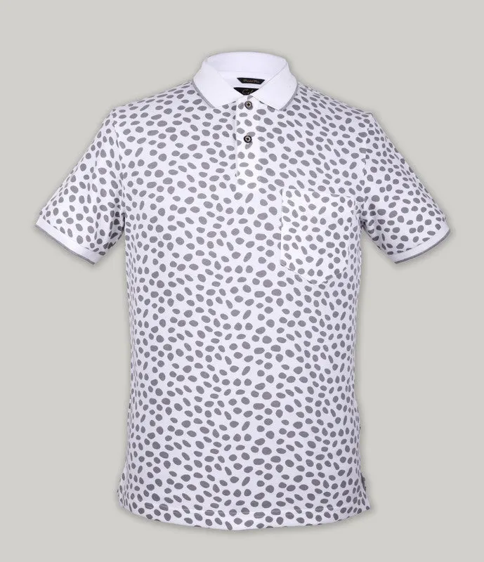 Leopord Print Pique Polo