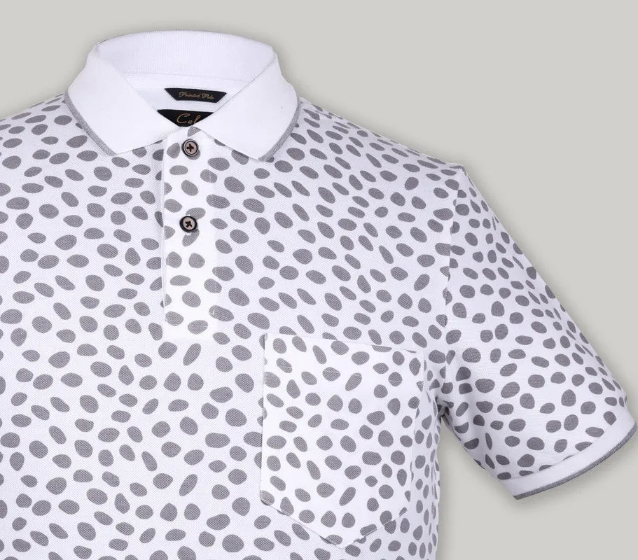 Leopord Print Pique Polo