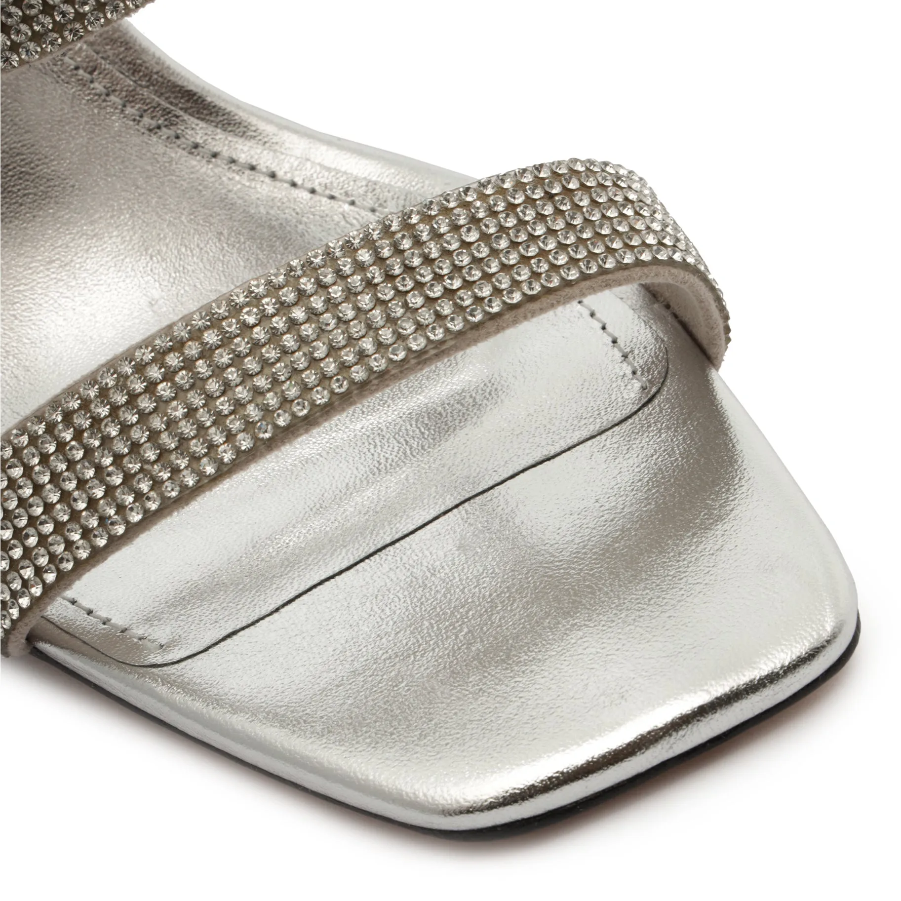 Liam Mid Metallic Nappa Leather Sandal