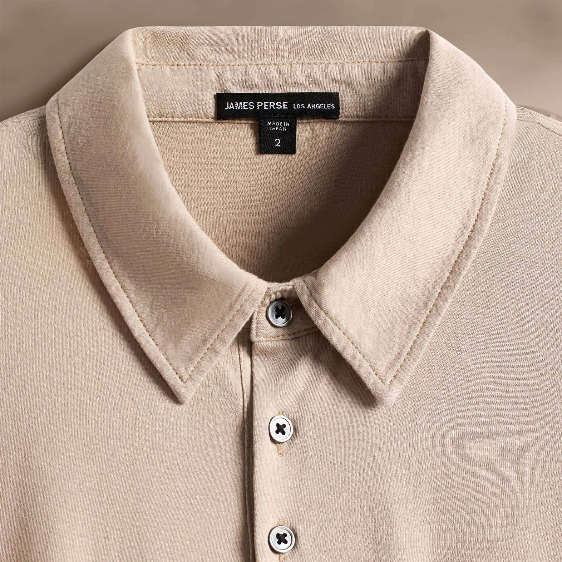 Long Sleeve Pocket Polo - Faint