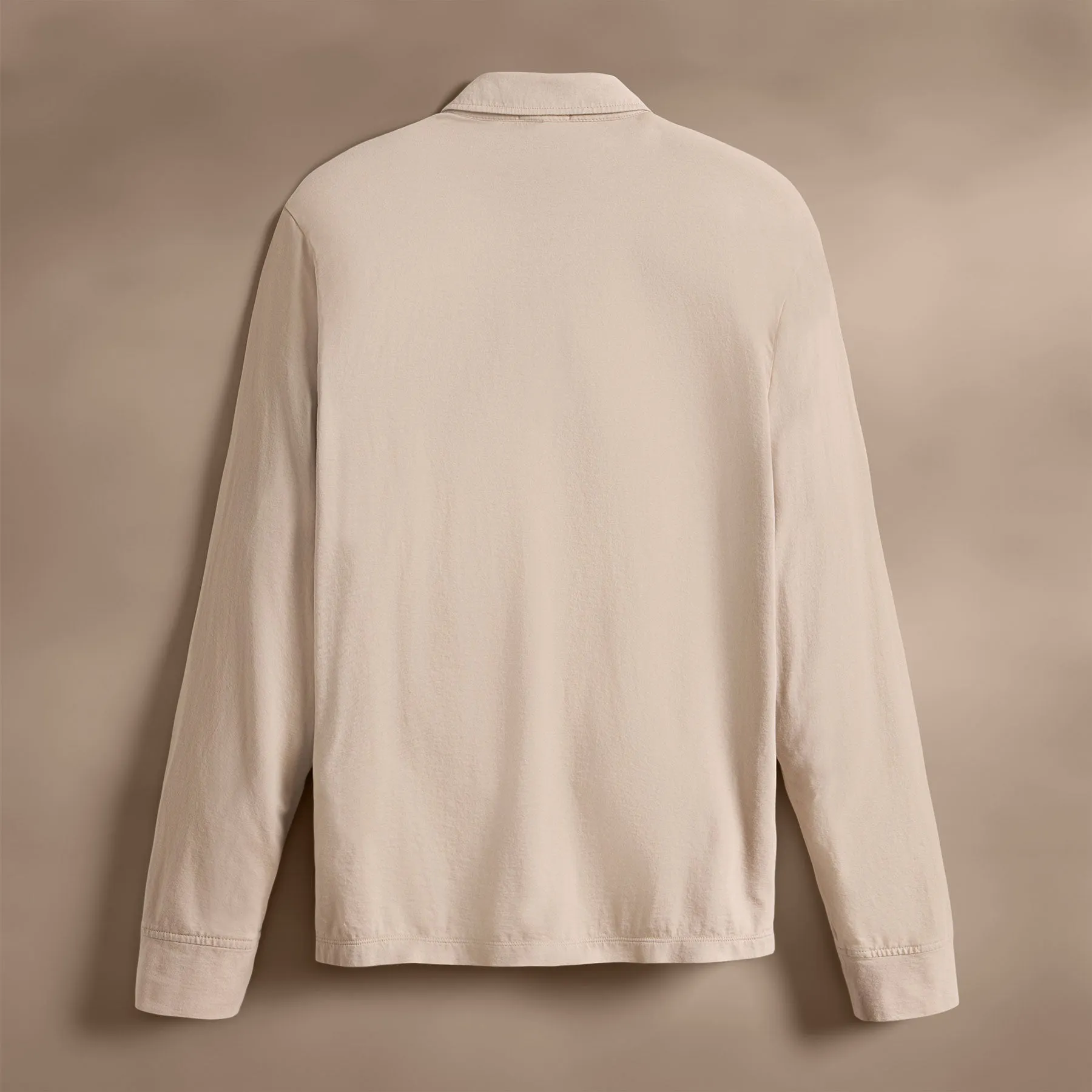 Long Sleeve Pocket Polo - Faint